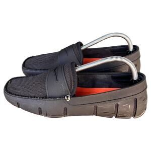 SWIMS Penny Loafer Men Size 9.5 Black Traction Drainage Antimicrobial *READ*